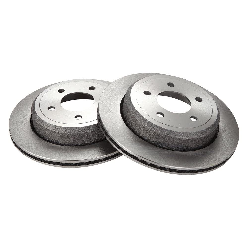 Trq Rear Brake Rotors Set Vented Compatible With 2003-2011 Ford Crown Victoria Mercury Grand Marquis 2003-2004 Marauder