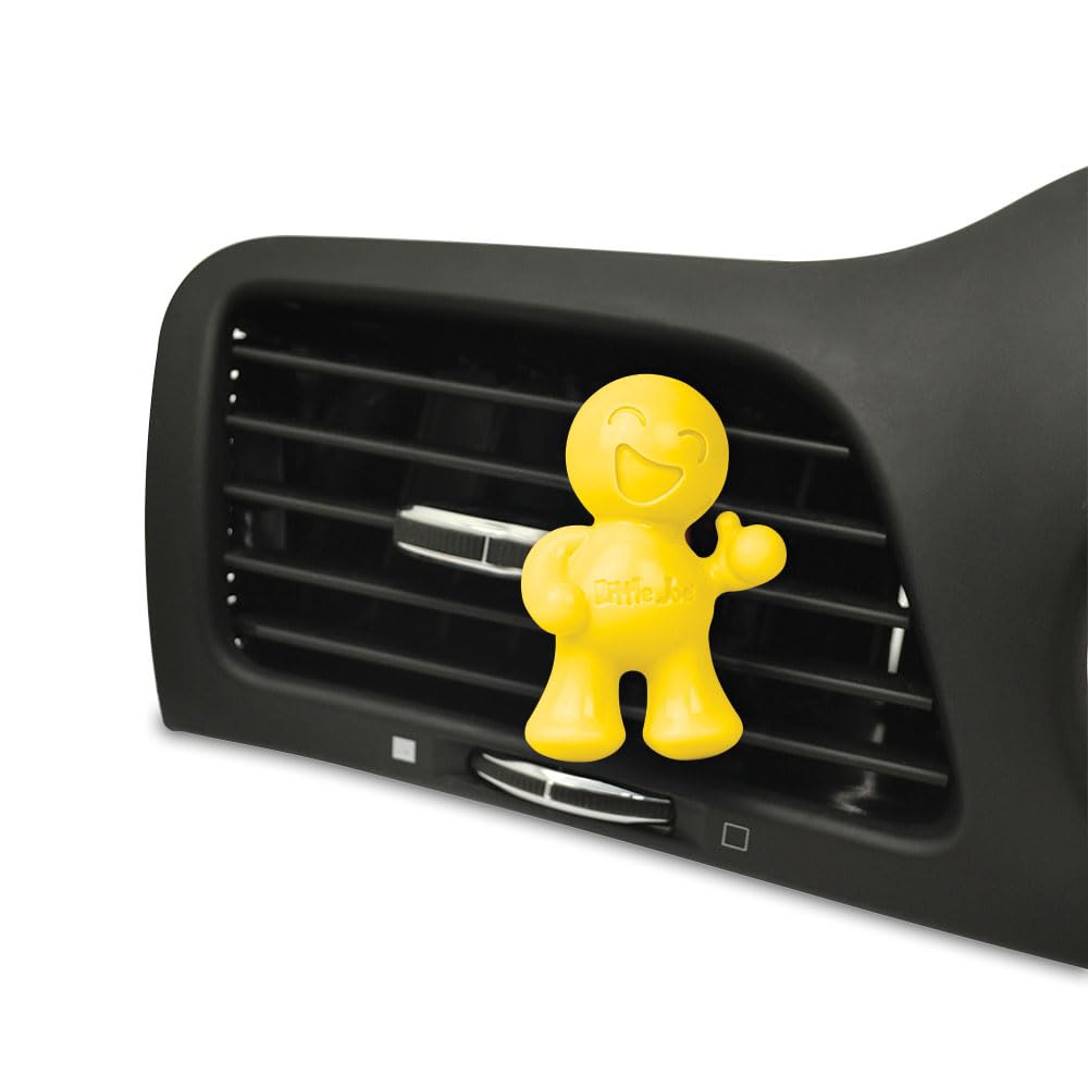 Little Joe 96402-6Pk Vanilla Scent, Car Air Freshener, Clips To A/C Air Vent, Alcohol-Free Fragrance Oil, Non-Hazardous And Non-