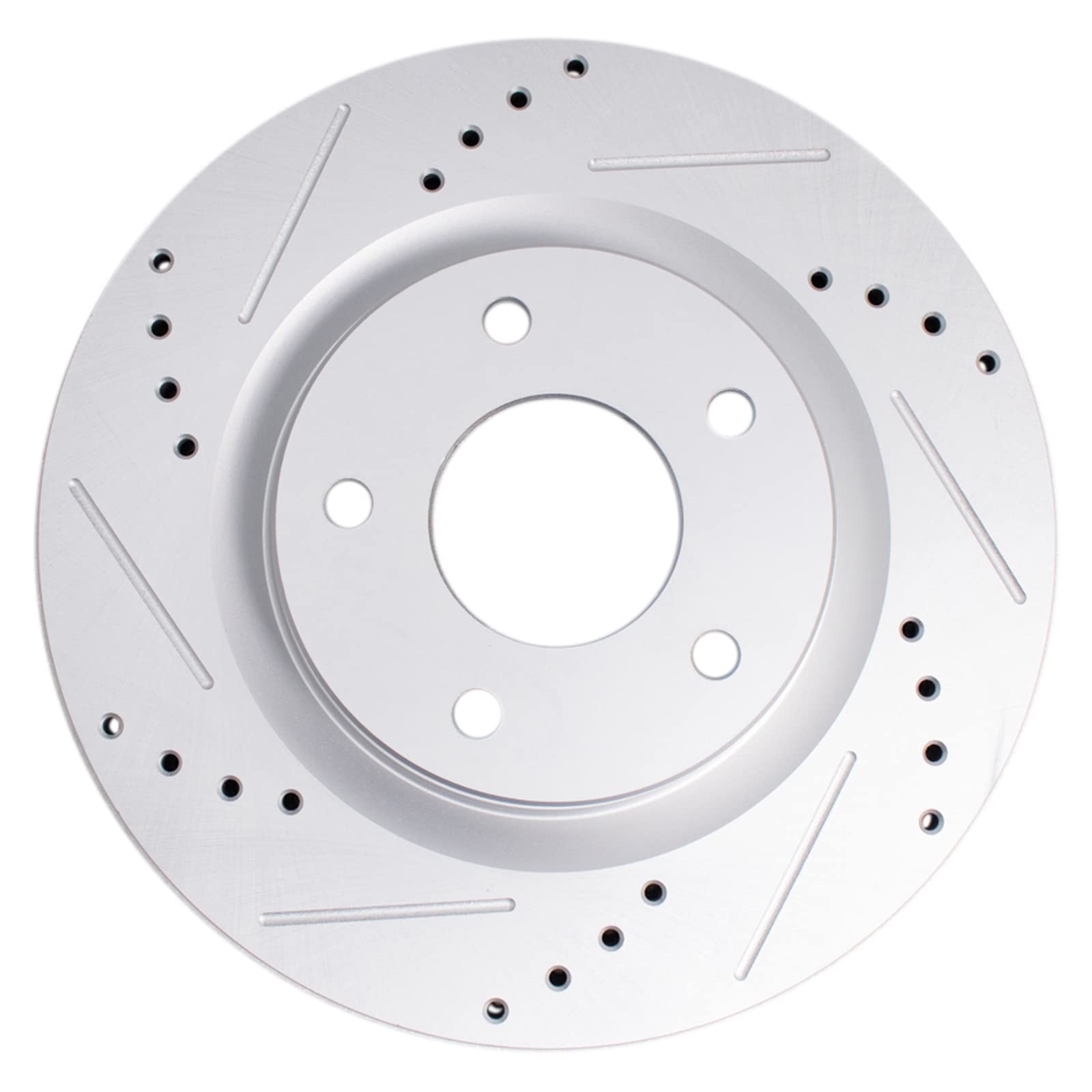 Trq Front Performance Brake Rotors Set Premium G-Coated Cross Drilled & Slotted Compatible With 2011-2017 Nissan Juke 2017-2019