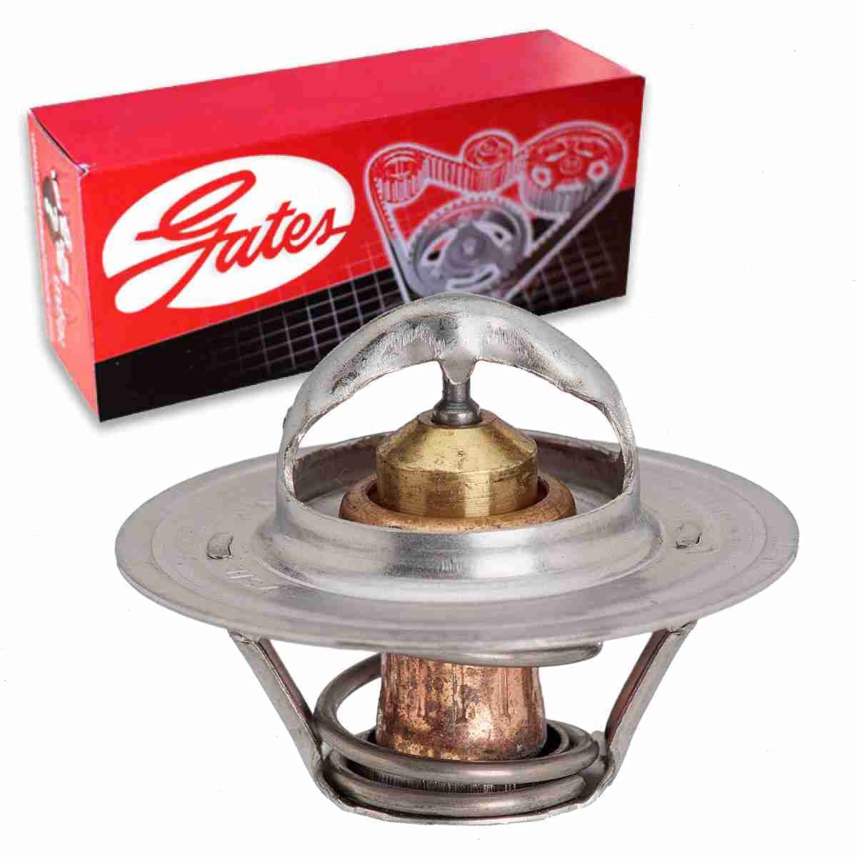 Gates Engine Coolant Thermostat compatible with Jeep Cherokee 2.5L 4.0L 4.2L 5.9L 6.6L L4 L6 V8 1974-2001