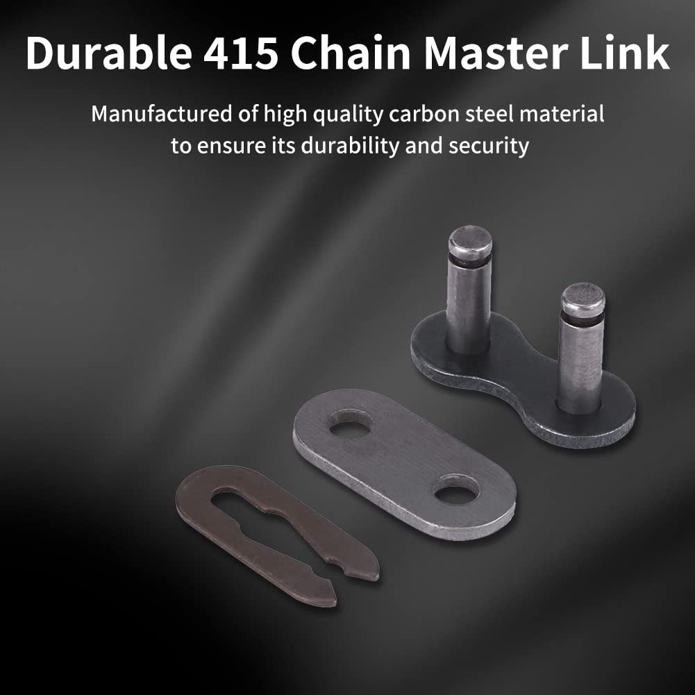 5 Set Master Link Chain, 415 Carbon Steel Master Link Polished Motorized Bike Parts For 2 Stroke Motorcycle Motorized Bike