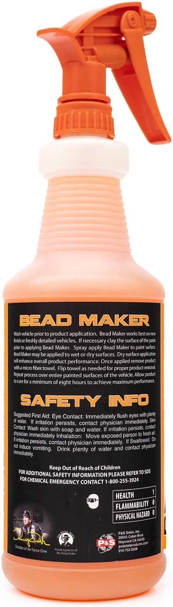 P & S Professional Detail Products Bead Maker - Paint Protectant & Sealant, Easy Spray & Wipe Application, Cured Protection, Lon