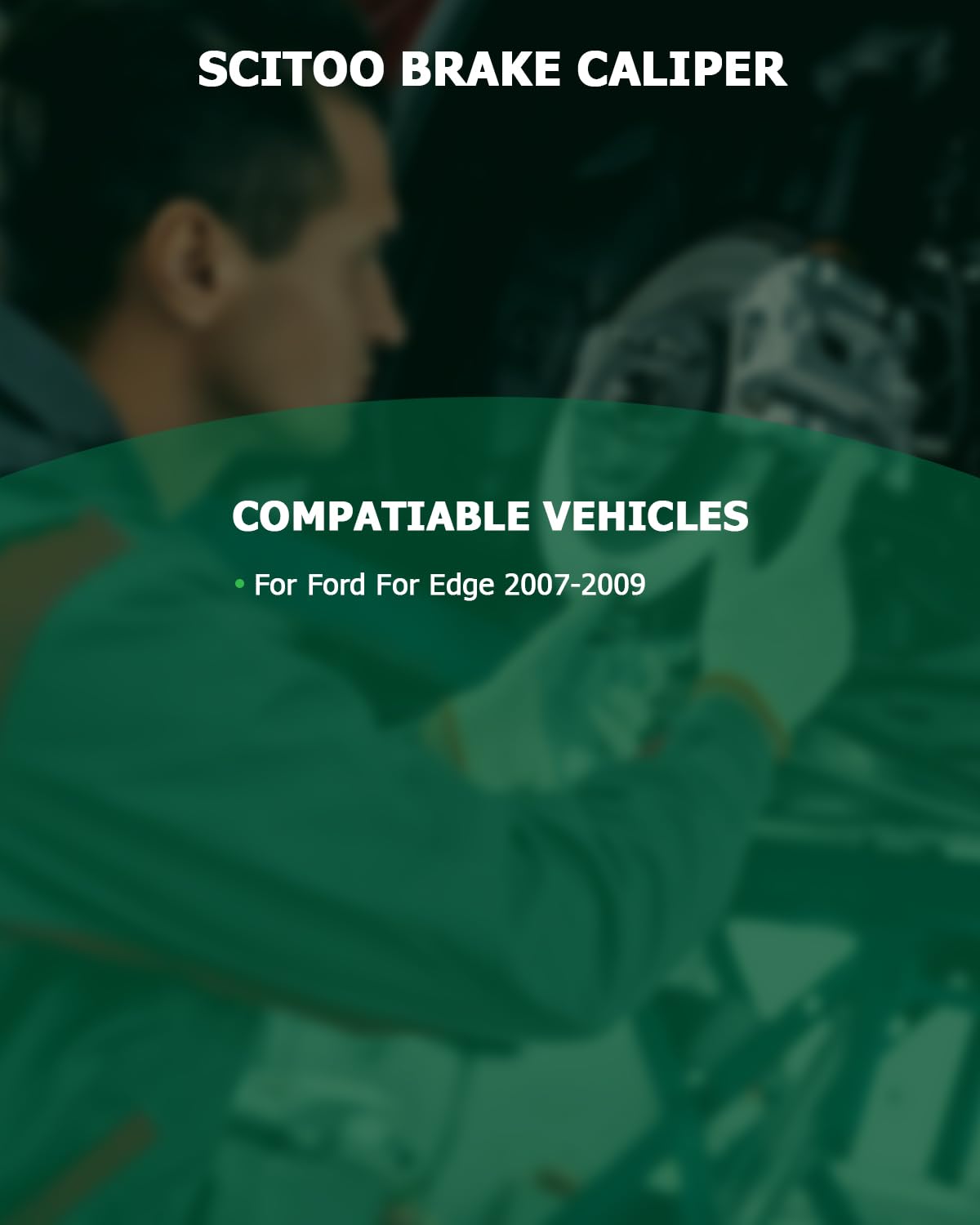 Scitoo 18B5026 18B5027 Front Left & Right Disc Brake Calipers Assembly W/Bracket For Ford For Edge 2007-2009