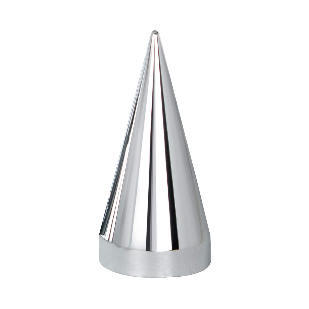 United Pacific 10780 - Wheel Lug Nut Cover Set - 33Mm X 4.25'' Chrome Plastic X Spike Nut Cover - Thread-On (10 Pack)
