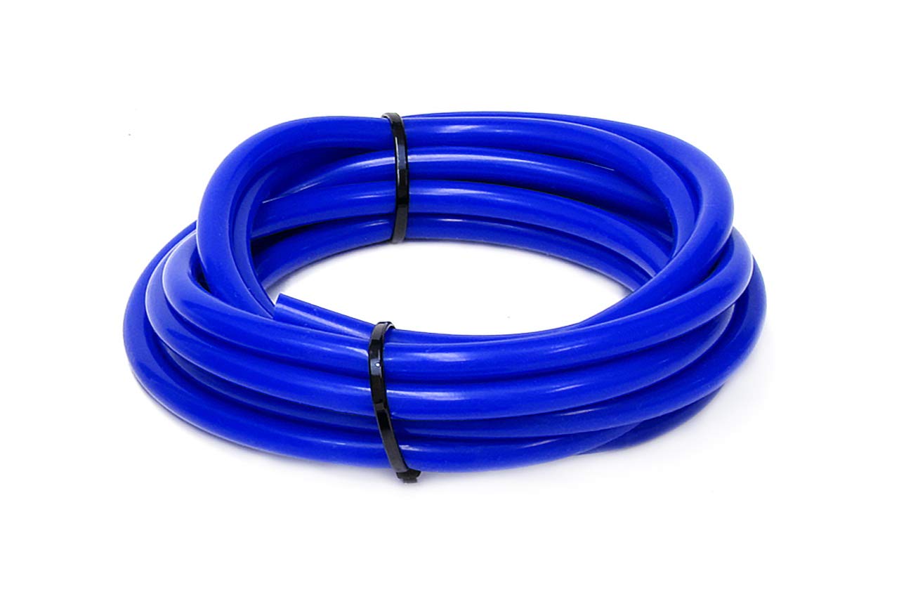 HPS HTSVH6-BLUEx5 Blue 5' Length High Temperature Silicone Vacuum Tubing Hose (60 psi Maxium Pressure, 1/4&quot; ID)