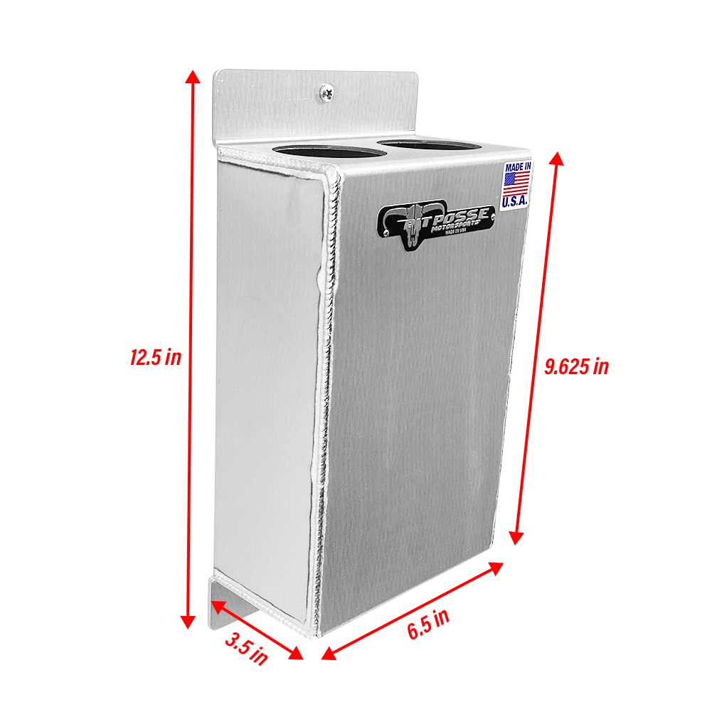 Pit Posse 468 Co2 Carbon Dioxide Bottle Rack Aluminum Trailer Wall Mount 2 Bay Holder Race Car Enclosed Trailer-Made In Usa