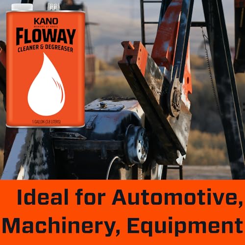 KROIL Kano Floway Industrial Cleaner Degreaser (Liquid-1 Gallon Can-Single) | Solvent Removes Grease, Tar, Carbon, Grime from Au