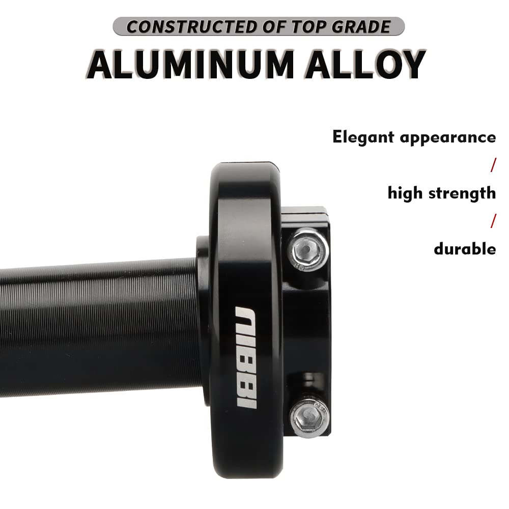 Nibbi Motorcycle Throttle Assembly,High Sensitivity Short Stroke Light Control Motocross Twist Throttle Handlebar,Throttle Tube