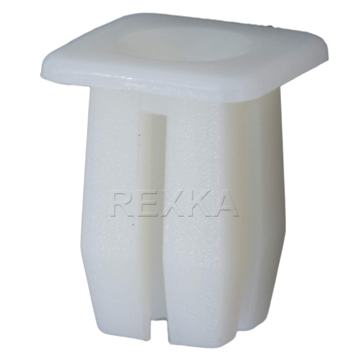 Rexka 100 Pcs Nylon Nut Fits 1/4 Hole #8 Or #10 Screw Size For Ford 379830-S Family