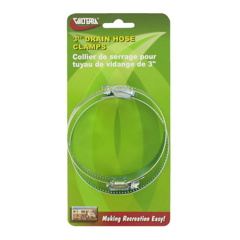 Valterra H03-0058Vp Hose Clamp - 3 X 1/2, Pair, Silver