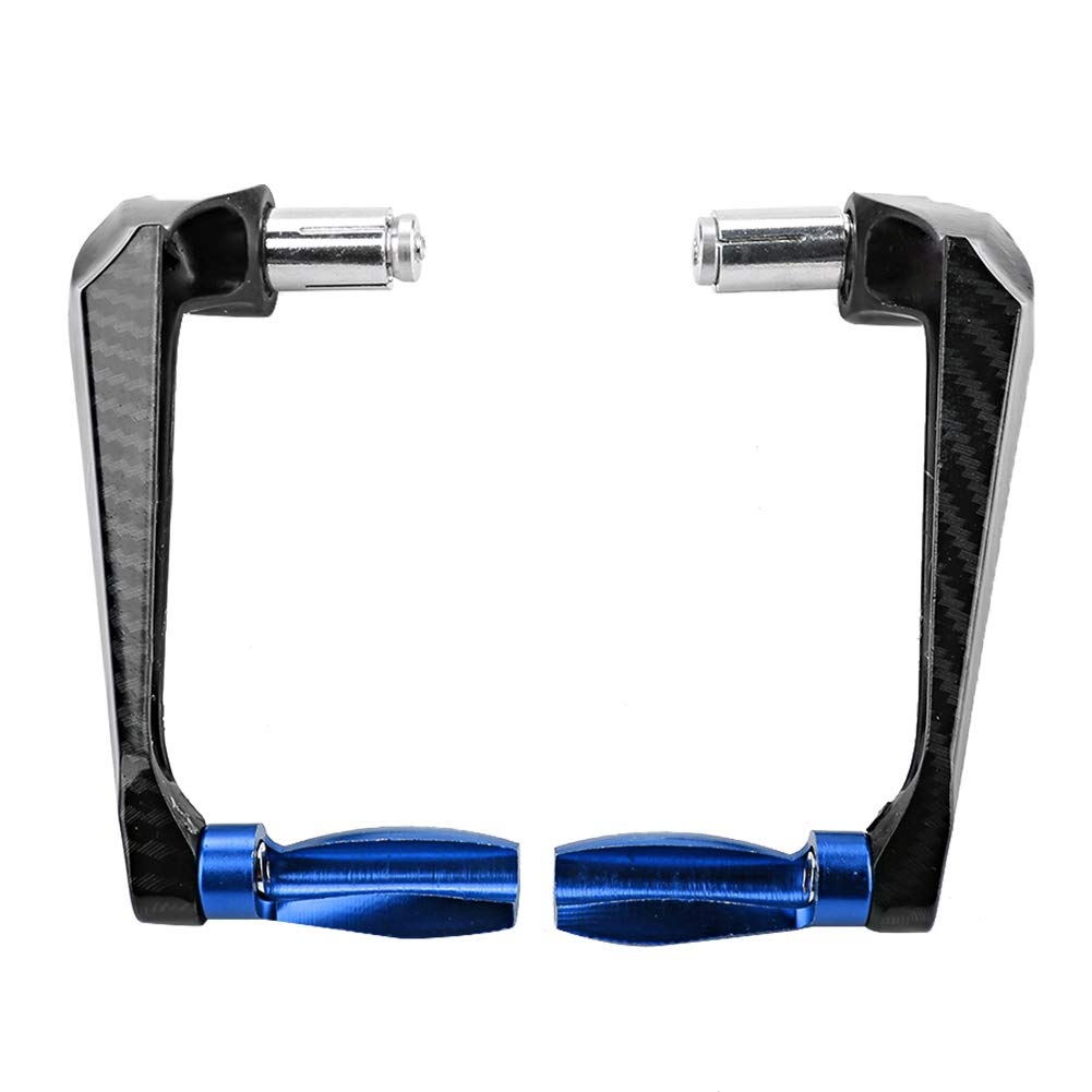 Kimiss Universal 7/8In 22Mm Cnc Aluminum Handlebar Brake Clutch Lever Hand Guard Protector For Motorcycle, Motorbike, Scooters, Electric Cars, Mountain Bikes(Blue)