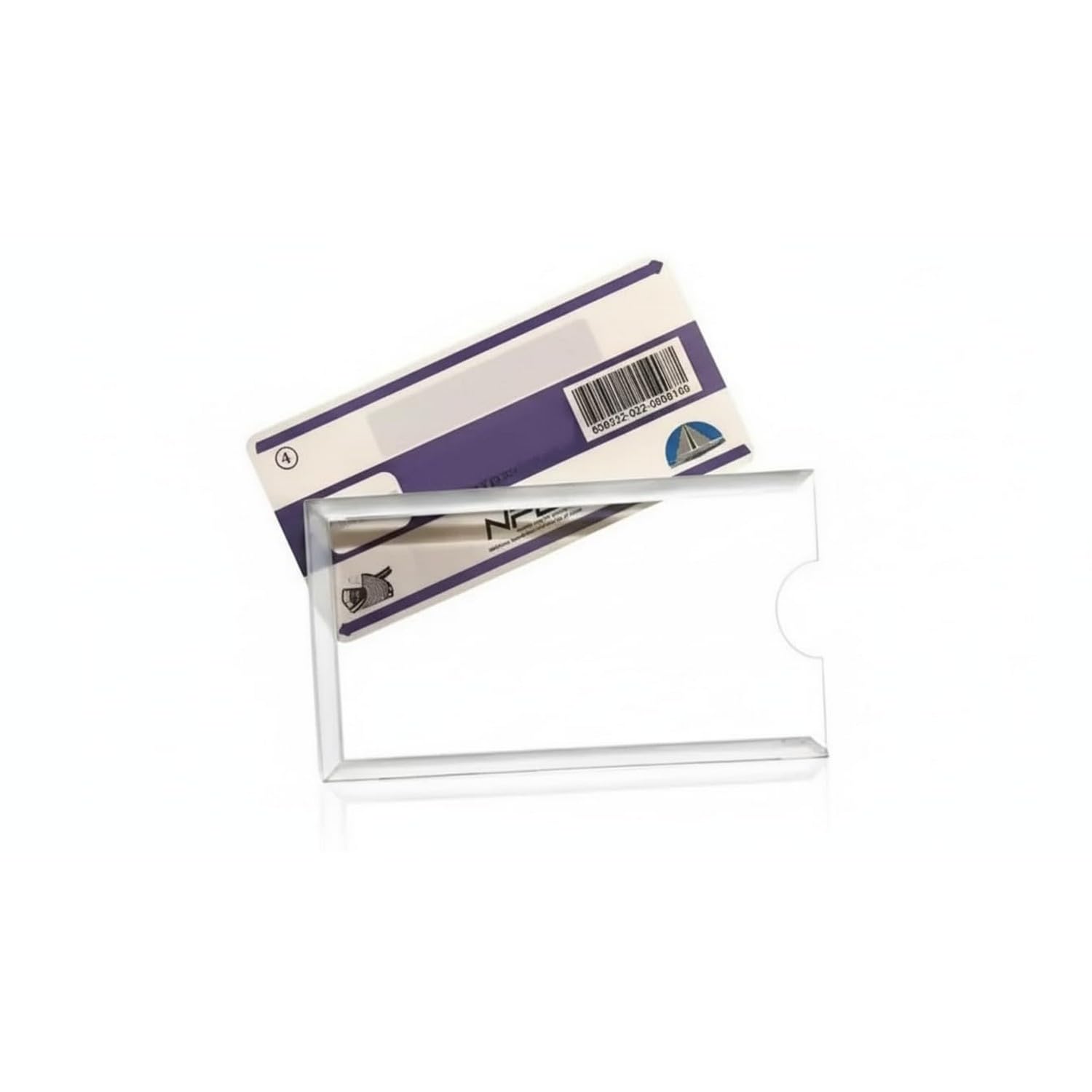 SIMPY SHOP Transparent Toll Card Holder for Car Windshield, Acrylic, Clear, 8x5x2 cm, for FASTag RFID Parking and Access Cards, 