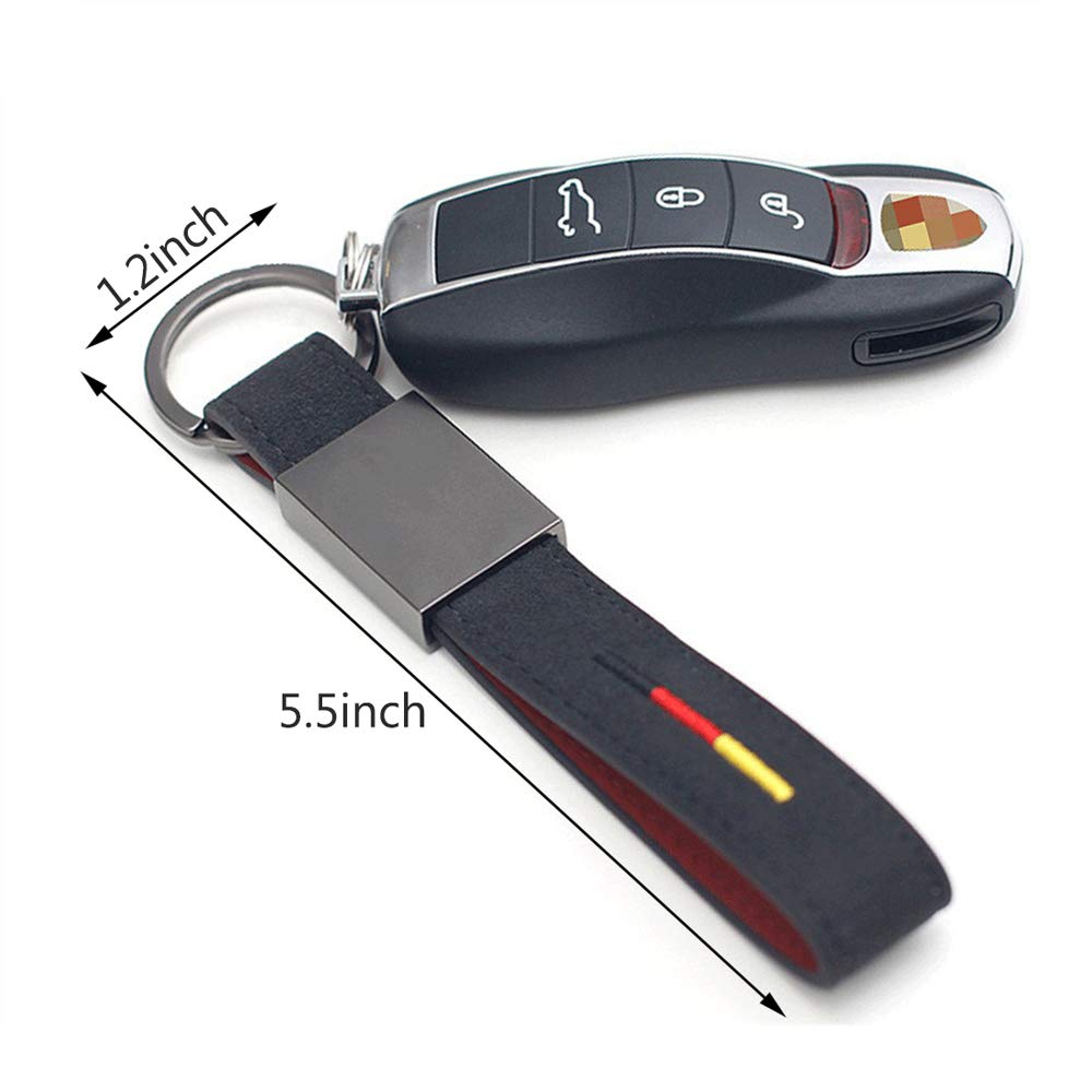 BOLLAER Luxury Key Rings Car Valet Keychain, Car Keychain for Porsche Audi Mercedes BMW Cadillac Lexus Ford, Keyring Gift for Ma