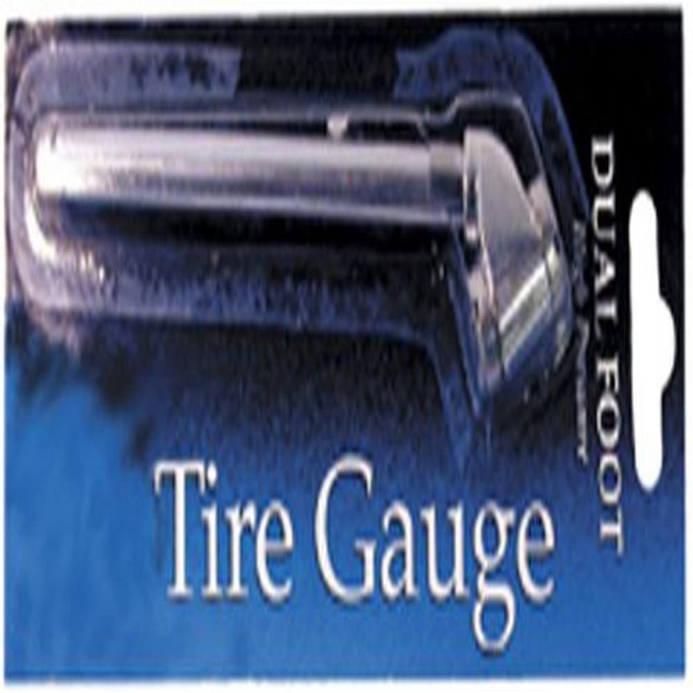 WHEELMASTER Wheel Masters 8216-6 Short Dual Foot Tire Pressure Gauge - 120 lb.