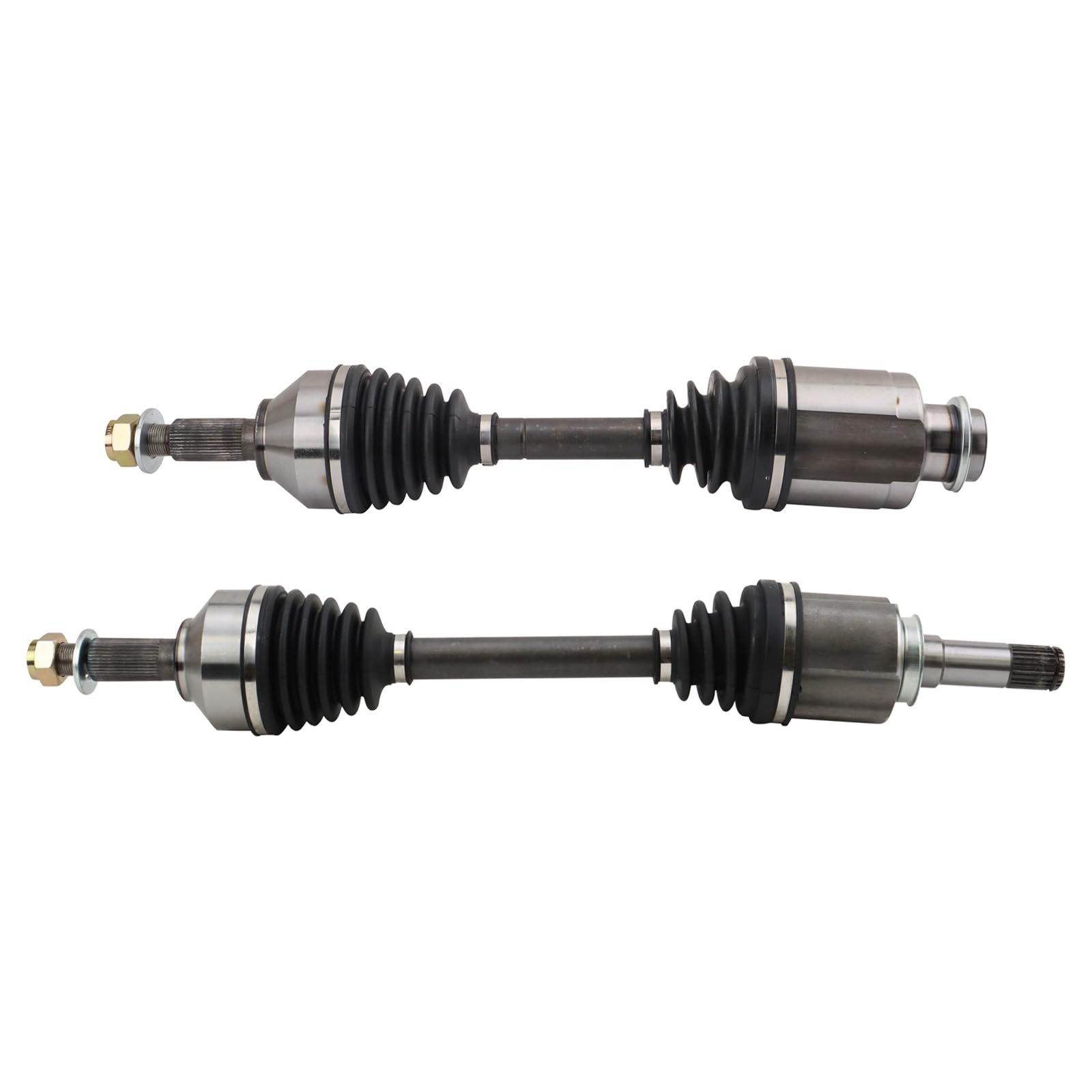 TRQ Front CV Axle Shaft Assembly Set Compatible with 10-13 Flex 10-12 MKS MKT Taurus