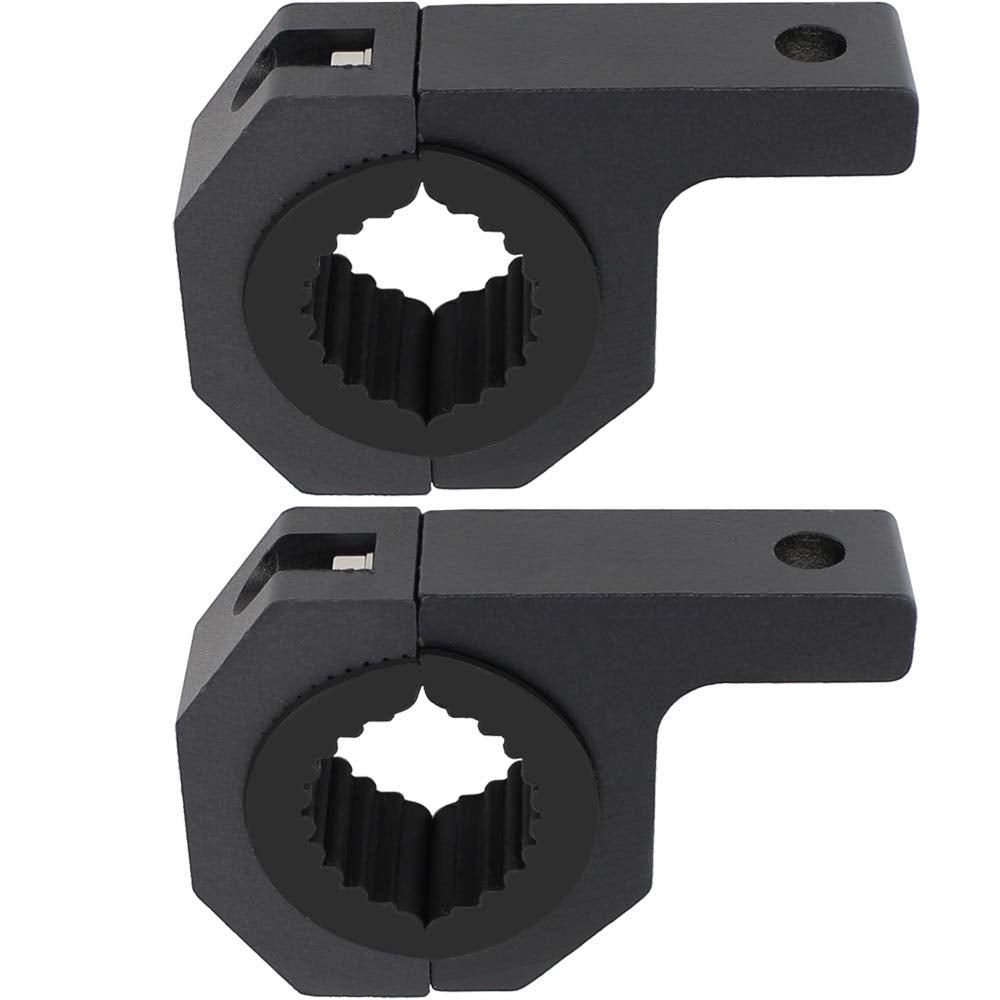 Horizontal Bull Bar Clamp Mounting Kit 2Pcs 1.37'' 1.5'' 2'' Led Lights Bar Bumper Lights Offroad Driving Lights Mounting Bracke
