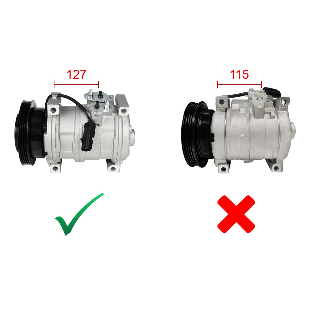 A-Premium A/C Compressor with Clutch Compatible with Chrysler PT Cruiser 2.4L 2001-2009, Dodge Neon 2.0L 2000-2002, Plymouth Neo