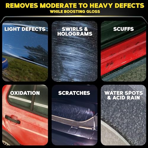 Meguiar’S M105 Mirror Glaze Ultra-Cut Compound, Ultra-Fast Cutting Compound For Cars, Remove Sanding Marks With Our Exclusive Super-Micro Abrasive Technology, 32 Oz.