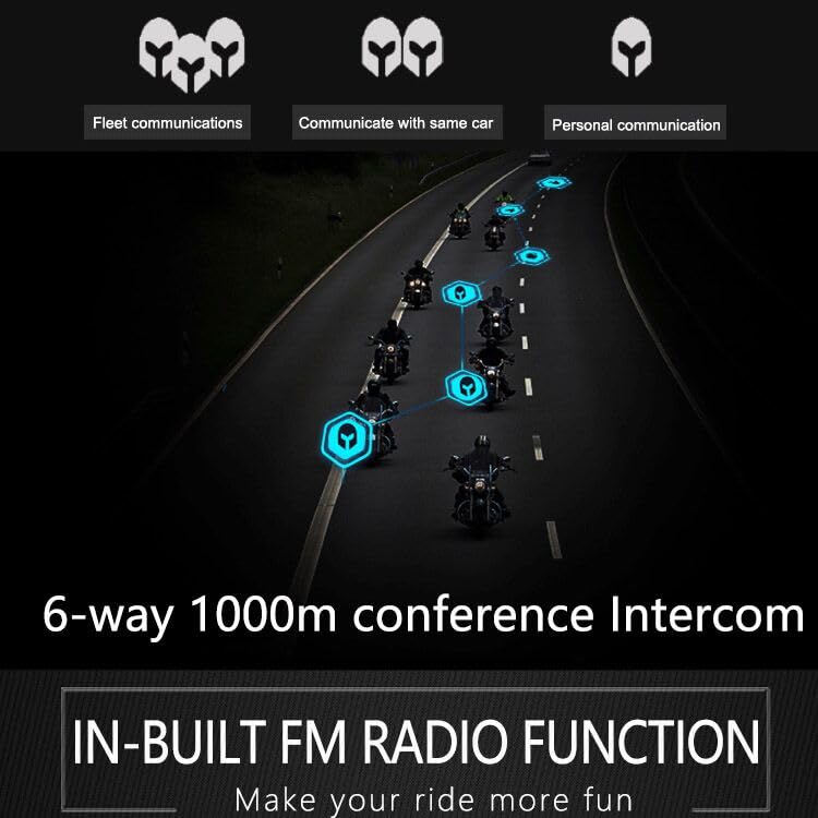 1Storm Adult Motocross Helmet Off Road Mx Bmx Atv Dirt Bike Mechanic + Motorcycle Bluetooth Headset: Skull Yellow