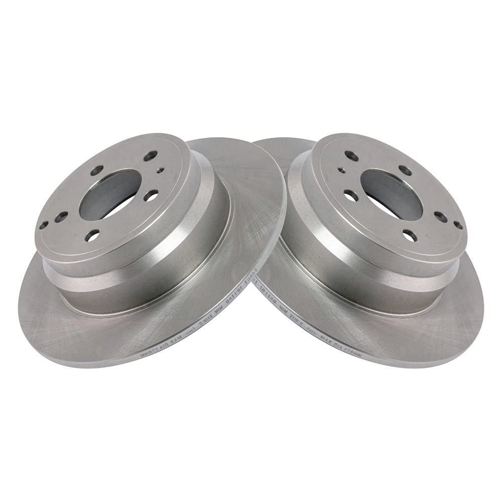 Trq Rear Brake Rotors Set Solid Compatible With 1994-1997 Volvo 850 1998-2004 C70 1998-2000 S70 V70