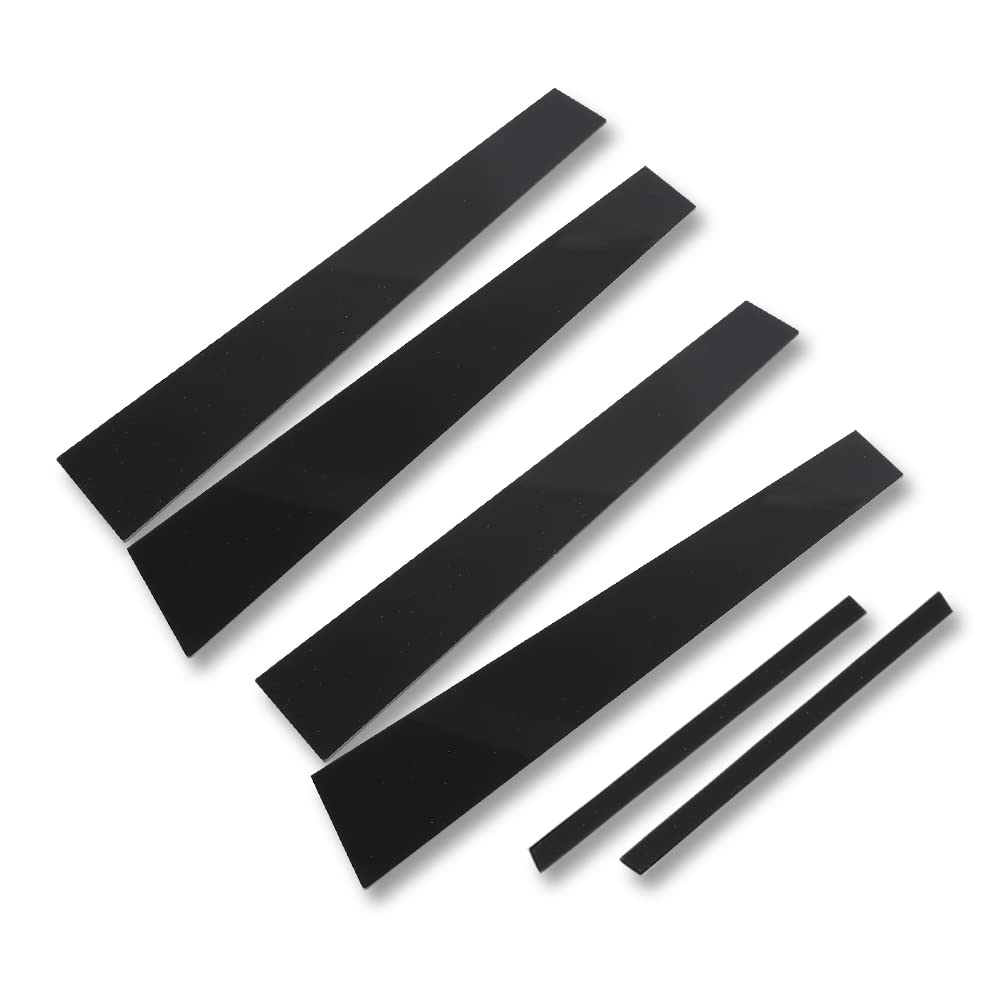 PIT66 Pillar Posts Trim, Compatible with 11-14 Dodge Charger Window Piano Cover 6 Pcs