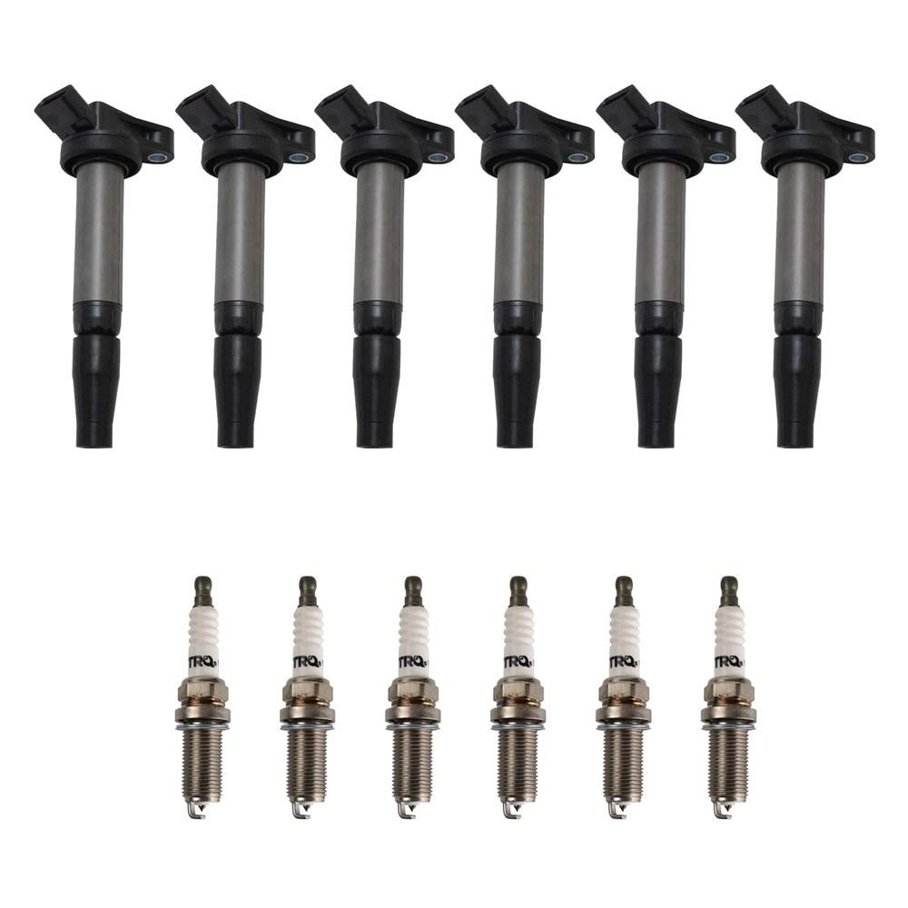 Trq Ignition Kit Ignition Coil Spark Plugs Compatible With 16-21 Lexus Toyota