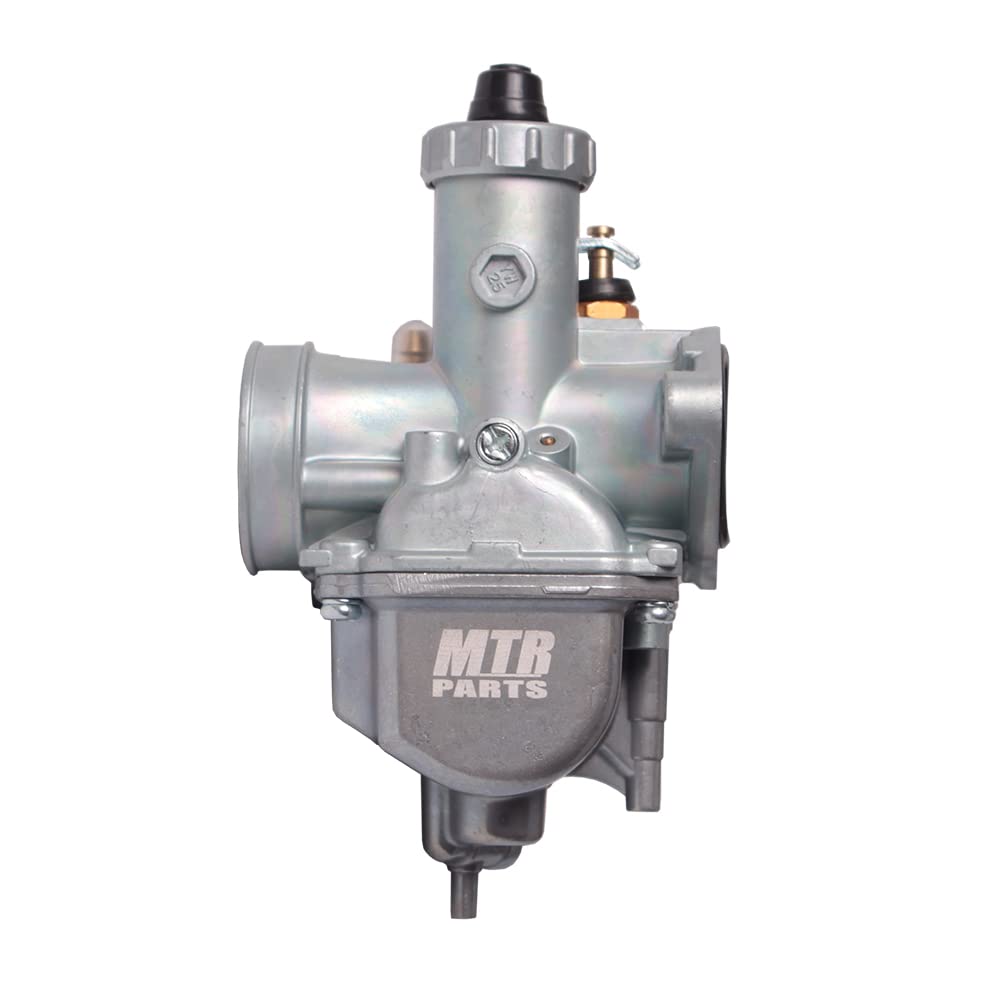 Vm22 Carburetor Predator 212Cc 196Cc Ct200U Kt196 Moto Mini Bike Race And Go Kart 6.5Hp Baja Warrior Heat - Includes Mb165 Mb200 Air Filter Kit & Cable Accelerator Throttle Control Handle (Yellow)