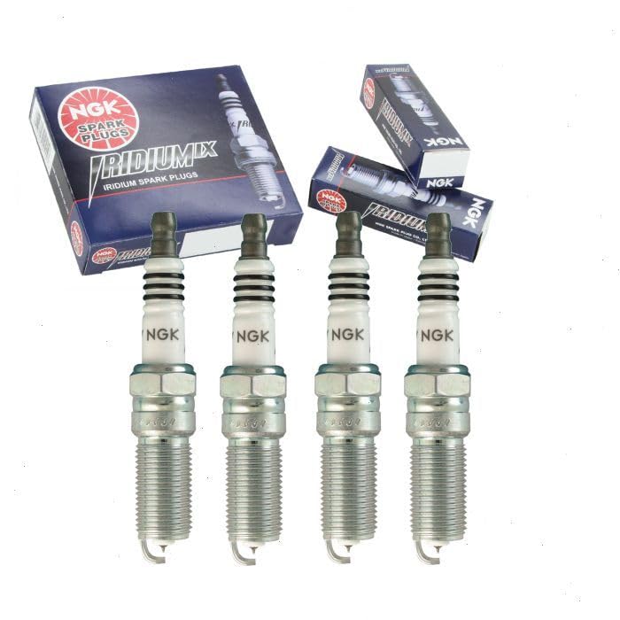 4 pc NGK Iridium IX Spark Plugs compatible with Ford Edge 2.0L L4 2012-2020