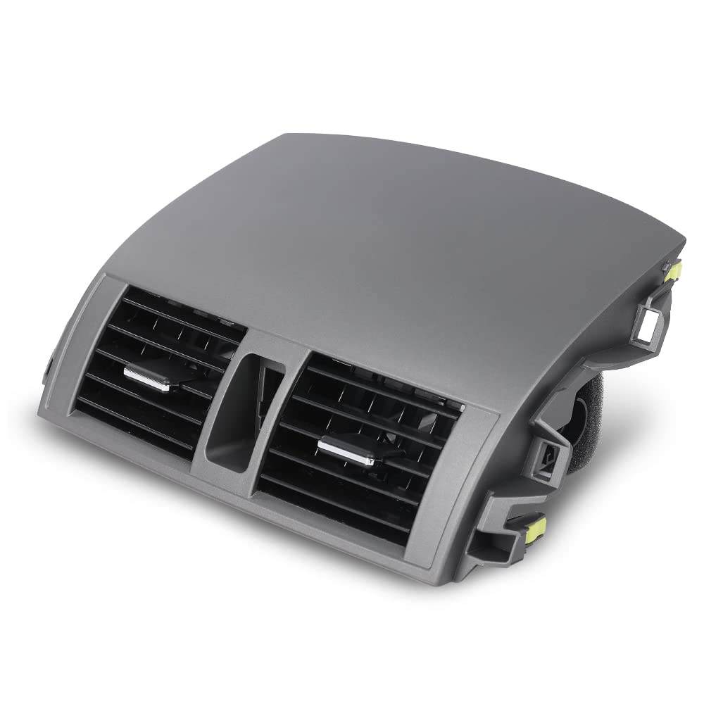 Pit66 Dashboard Dash Center A/C Air Vent Upper Bezel Trim Compatible With Toyota Corolla 2009 2010 2011 55435-02220, 55436-02180