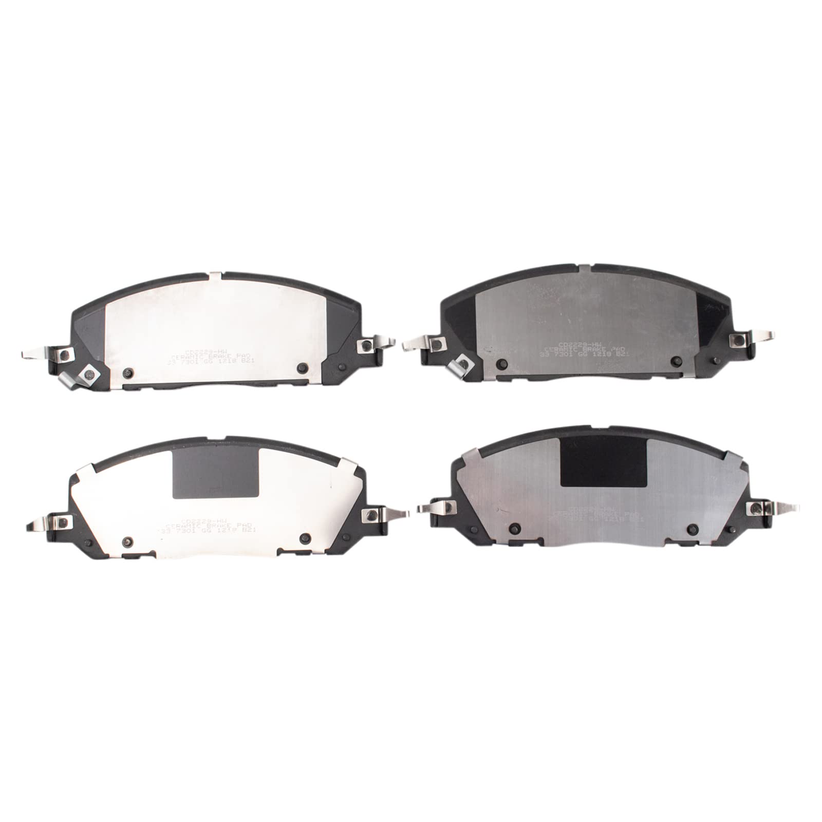 TRQ Front Brake Pads Ceramic Compatible with 2020-2022 Ford Explorer 2020-2021 Police Interceptor Utility Lincoln Aviator