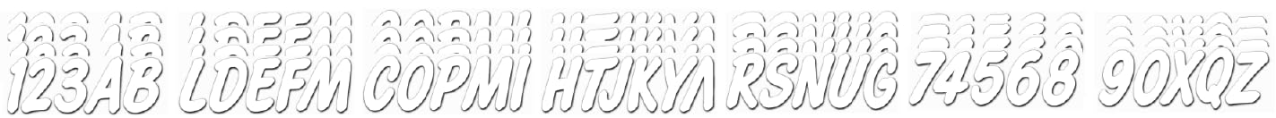 Hardline Products Series 400 Factory Matched 3-Inch Boat & Pwc Registration Number Kit, Solid White