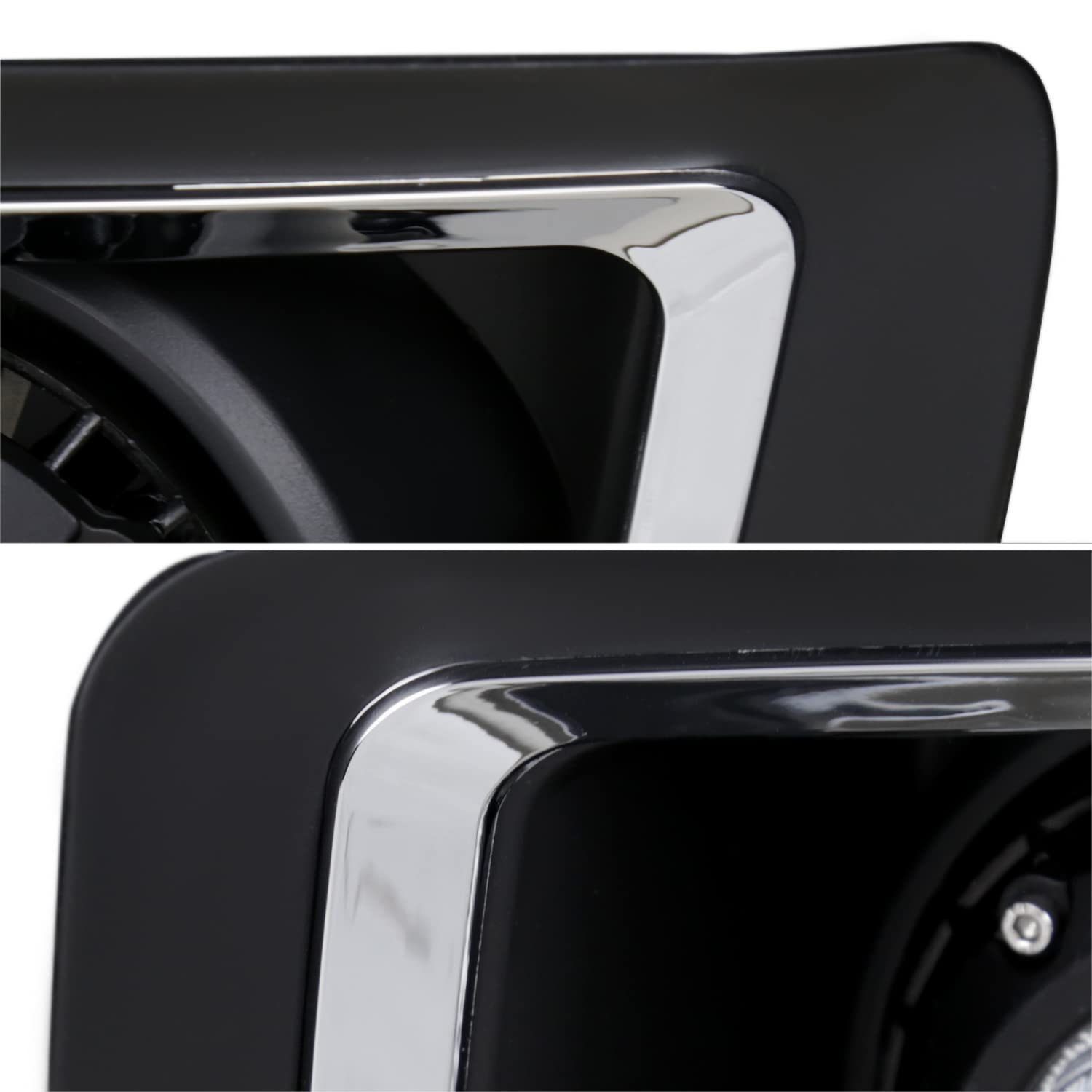 Spec-D Tuning Clear Lens LED Fog Lights +Built-In LED Bulbs+Switch Compatible with GMC Sierra 2500HD 3500HD 2015-2018 L+R Pair Assembly