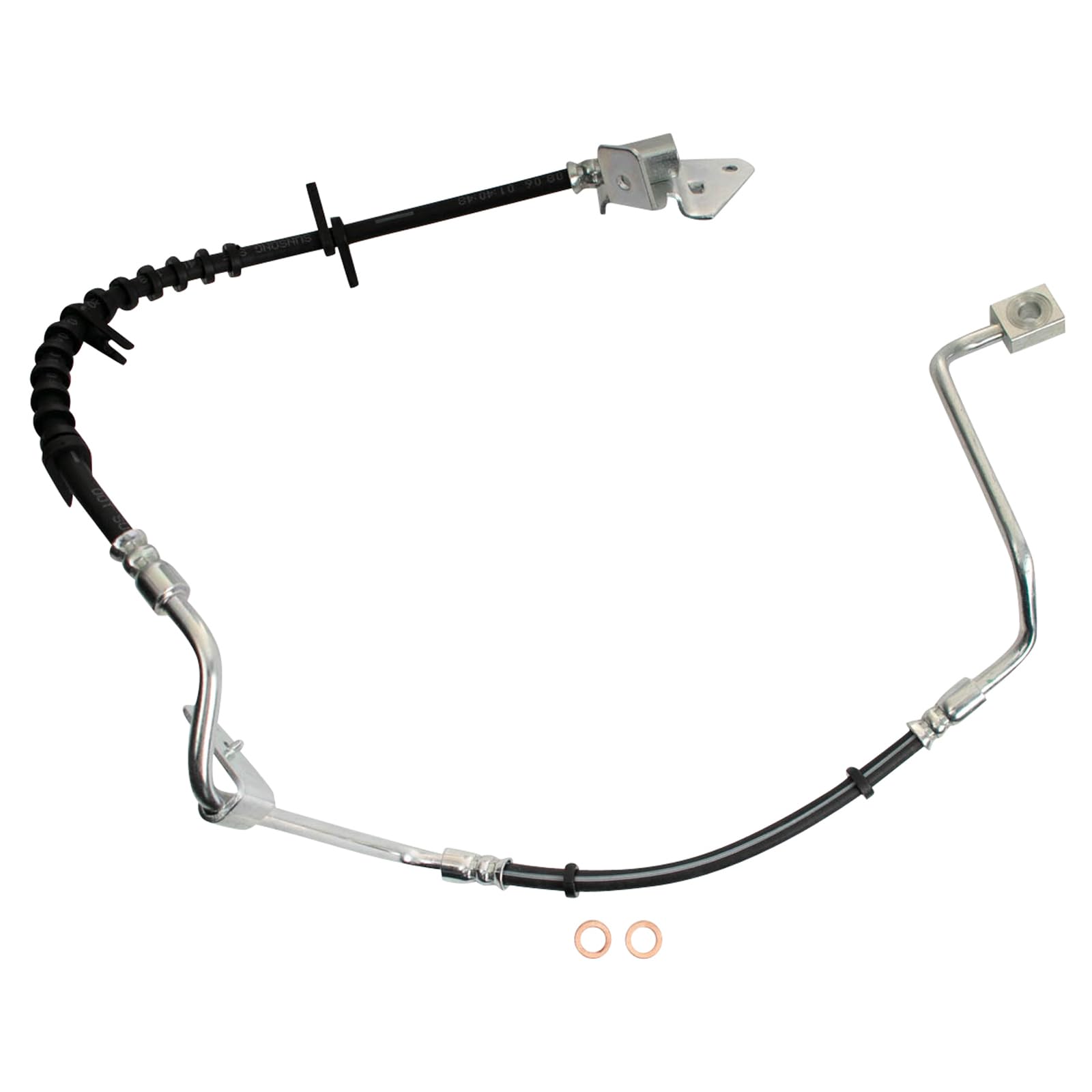 Trq Front Brake Hose Set Compatible With 1999-2003 Jeep Grand Cherokee