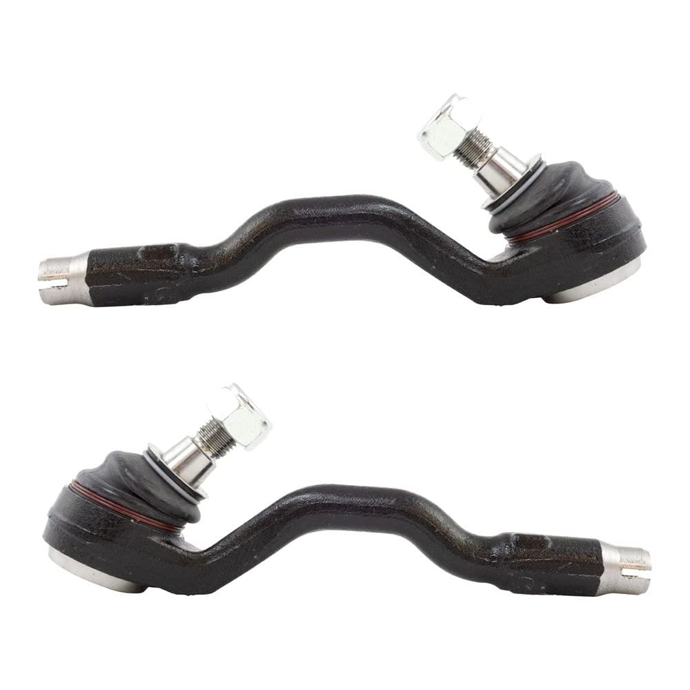 TRQ Front Outer Tie Rod Set Compatible with 2007-2013 BMW X5 2008-2014 X6