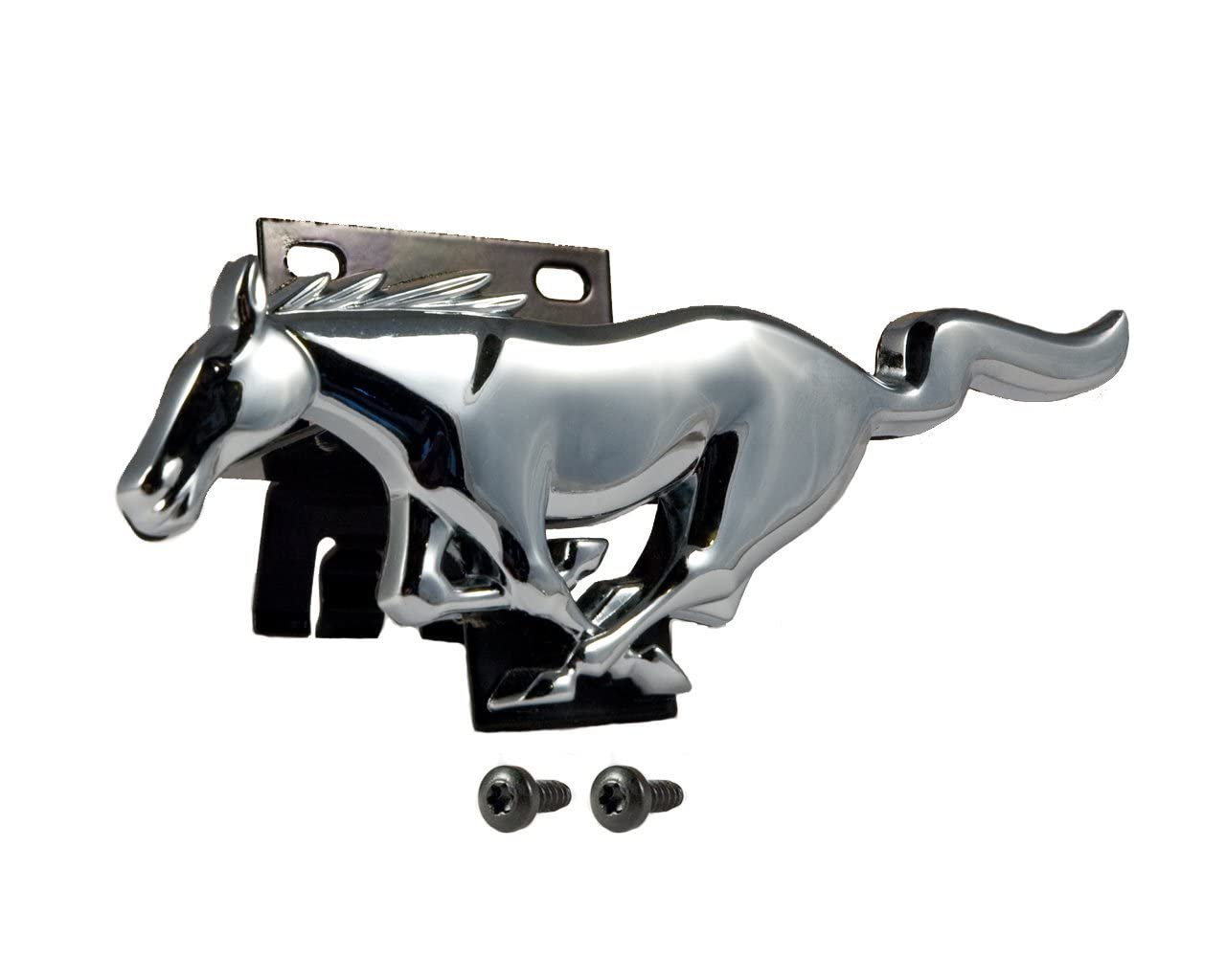 1994-2004 Mustang Chrome Front Grille Running Horse Emblem & Bracket