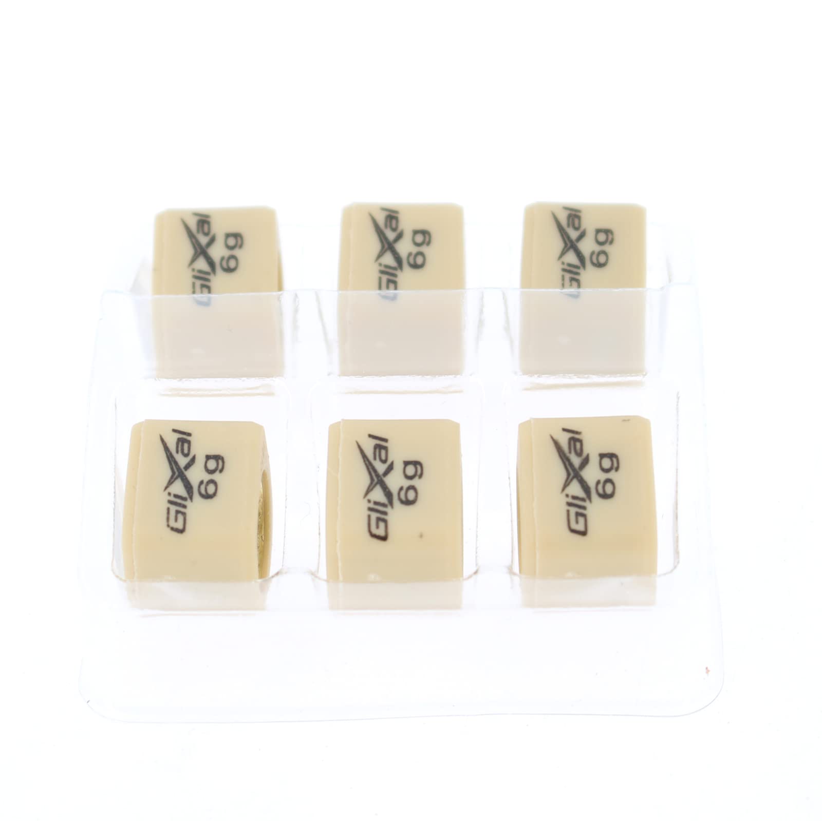 Glixal 16X13Mm High Performance Polygon Variator Sliders, Racing Sliding Roller Weights 139Qmb Gy6 50Cc - 100Cc Scooter Moped Atv (6 Gram)