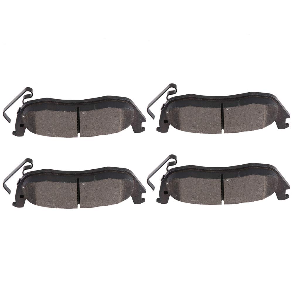 Cciyu D1087 Professional Ceramic Rear Brake Pads Set Fit For 2006-2010 For Jeep Commander,2005-2010 For Jeep Grand For Cherokee