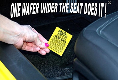 Wonder Wafers Fresh Lemon Air Fresheners, 25 CT Individually Wrapped, Yellow