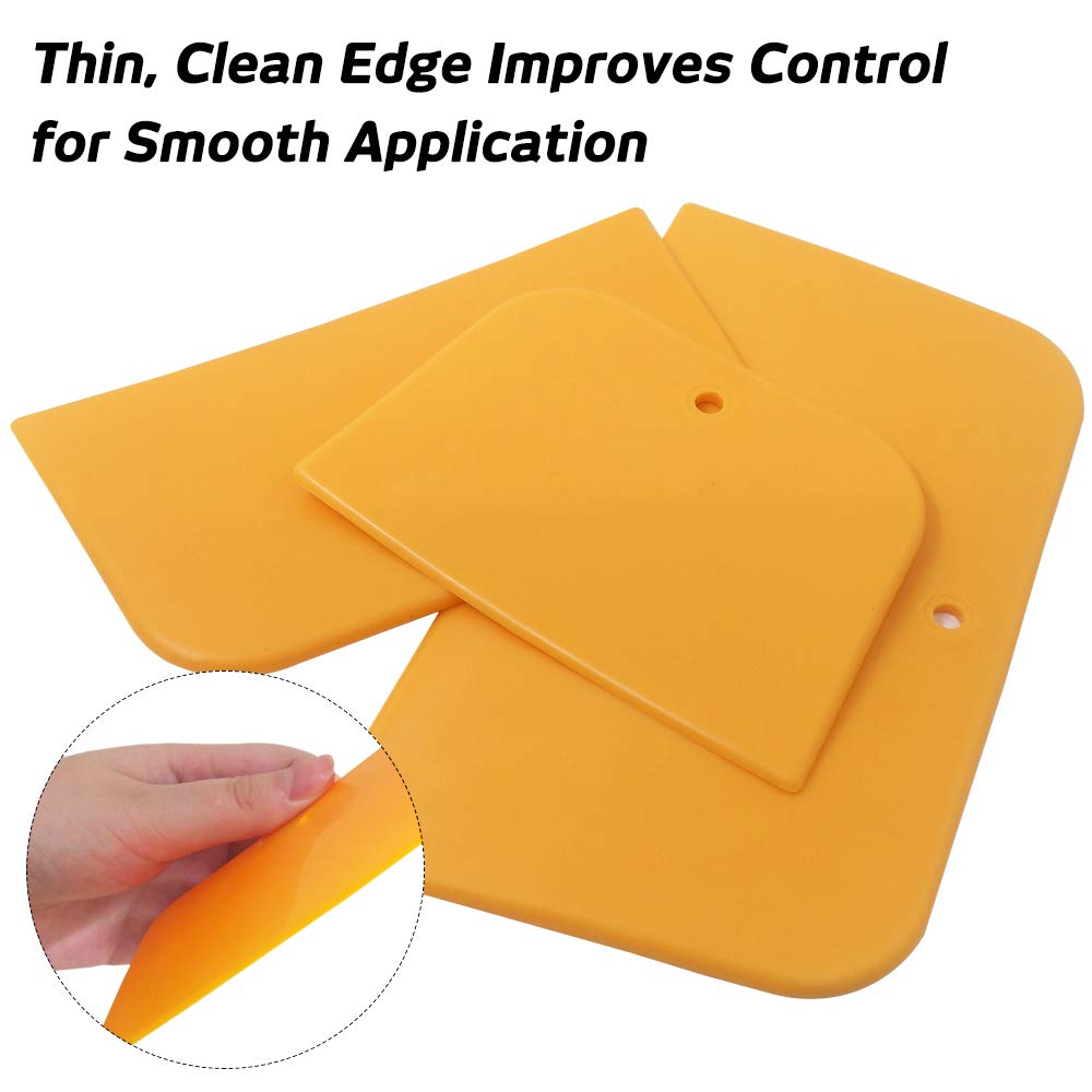 Set Of 9 Body Filler Spreaders Automotive Body Fillers, Sourceton 4, 5, 6 Inch Reusable Plastic Spreader For Applying Fillers, P