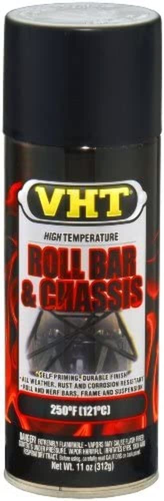 Vht High Temperature Roll Bar & Chassis Paint Satin Black 11 Oz. Aerosol - Pack Of 1