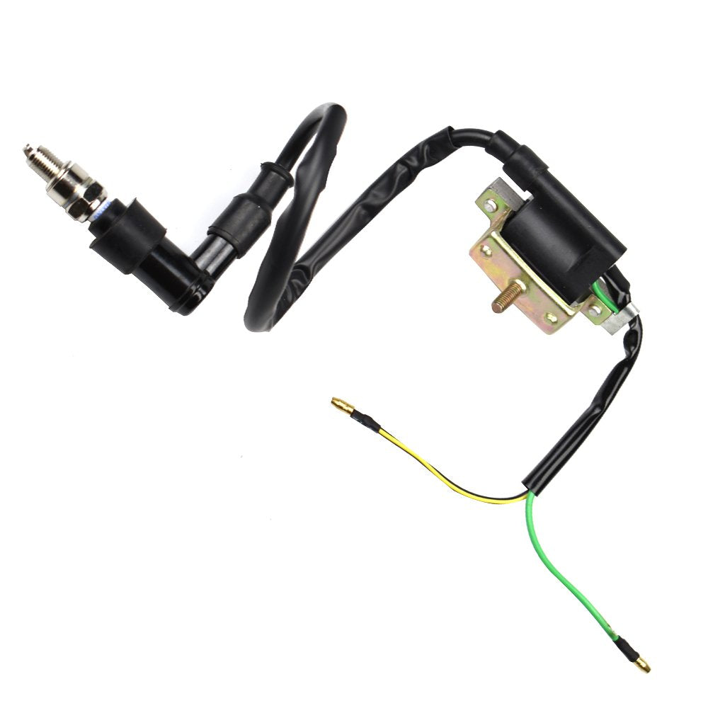 LAXEEM Wire Harness Wiring Loom CDI Ignition Coil Spark Plug Rebuild Kit for 50cc 70cc 90cc 110cc 125cc Stator CDI Coil ATV Quad