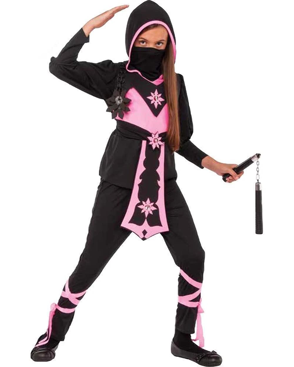 Rubies 274065 Pink Crystal Ninja Child Costume - Large