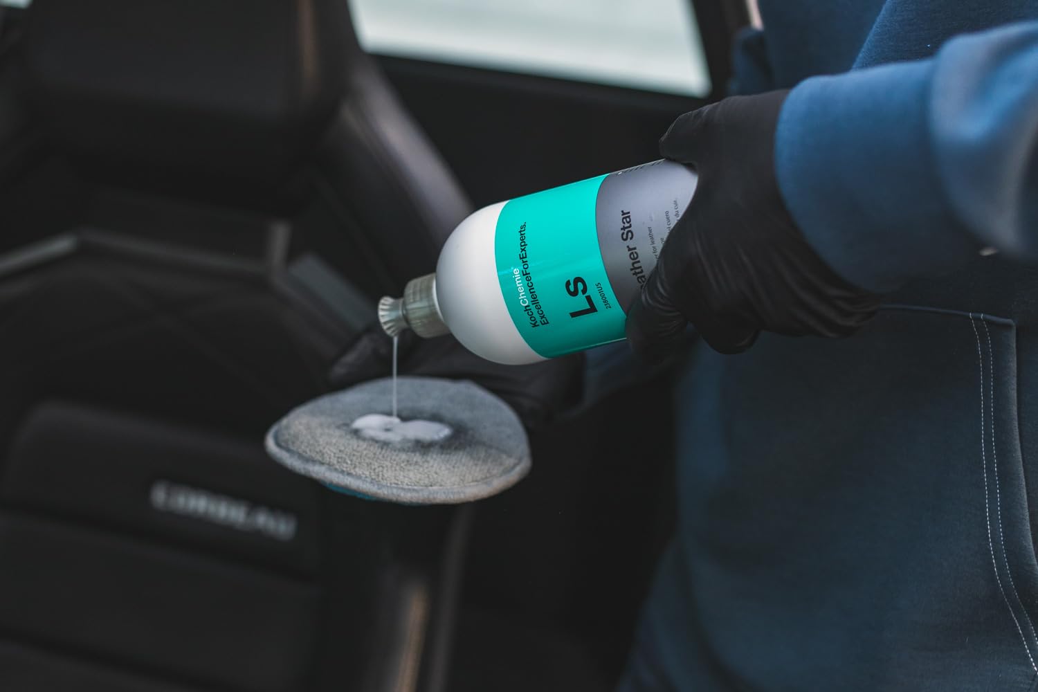 Koch-Chemie - Leather Star - Deep Cleaner for Leather; Revitalizes, Preserves, and Protects; Pleasant Fragrance, Color Intensify