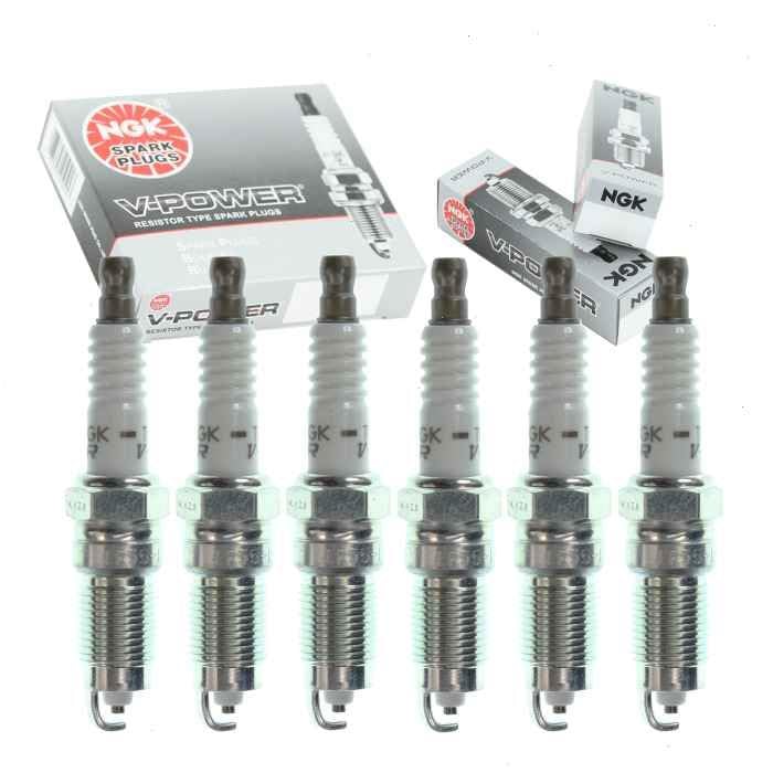 6 pc NGK V-Power Spark Plugs compatible with Ford Ranger 4.0L V6 2001-2011