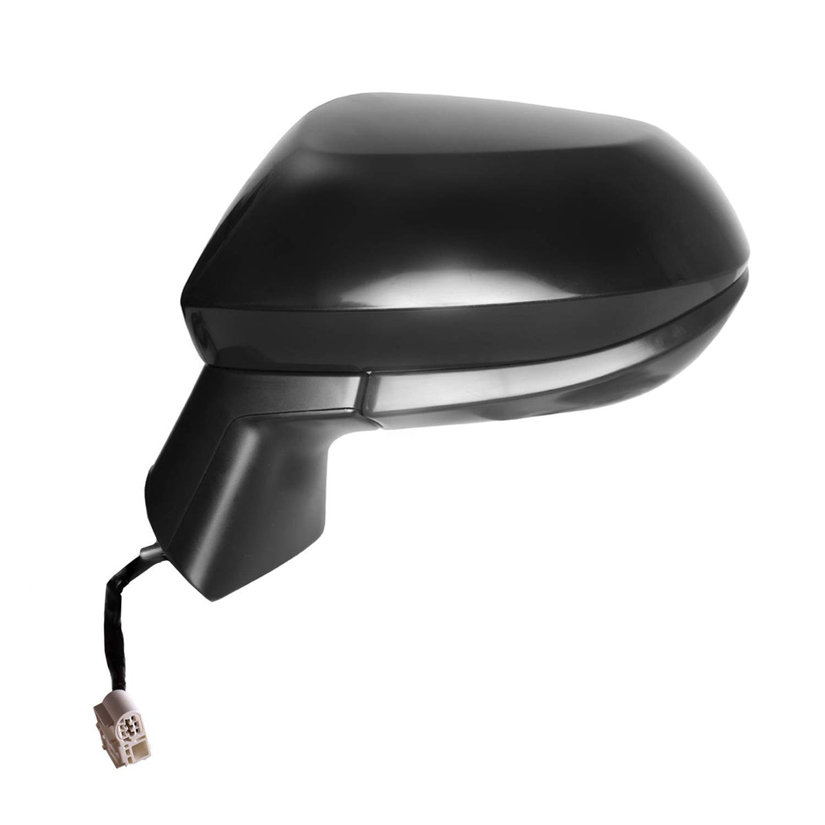 K Source Driver Side Mirror For Toyota Corolla, Textured Black W/Ptm Cover, Foldaway, Power (70740T)