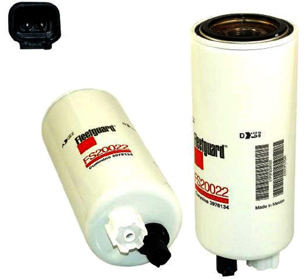 Fleetguard FS20022 Spin-On Fuel/Water Separator For Cummins 3978134, Slow Release Lubricity Enhancing Additive, 96% Efficiency,