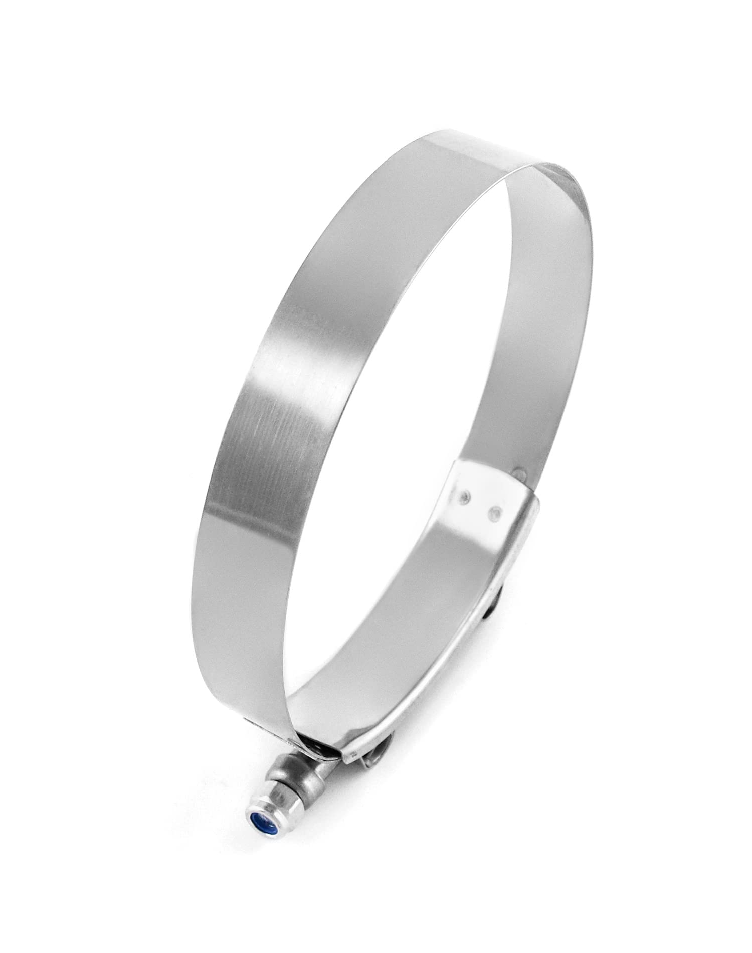 Qwork 4'' T-Bolt Hose Clamp Stainless Steel, Working Range 108Mm - 116Mm For 4'' Hose Id, Turbo Intake Intercooler Clamp, 4 Pack