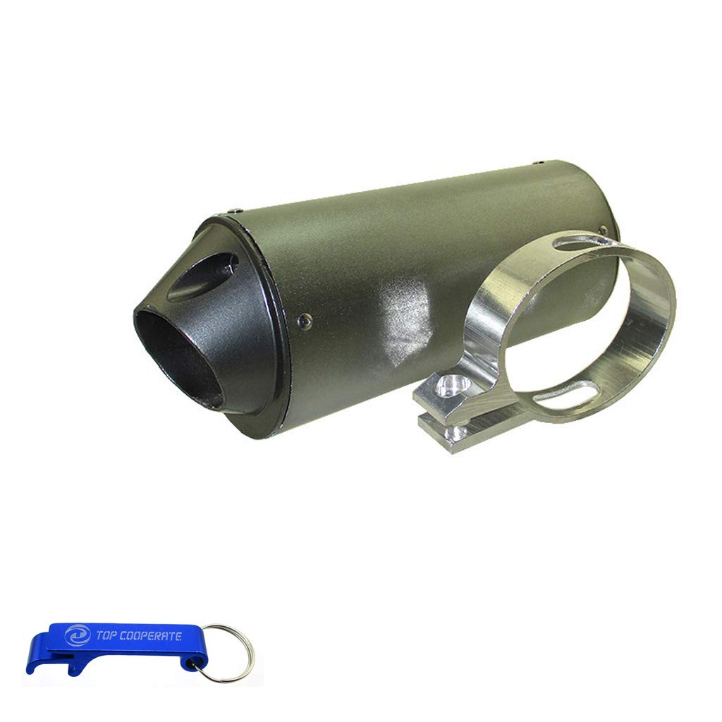 TC-Motor 38mm Exhaust Muffler With Clamp For 125cc 140cc 150cc 160cc Chinese Pit Dirt Bike XR50 CRF50 SSR Lifan Taotao Stomp Kay