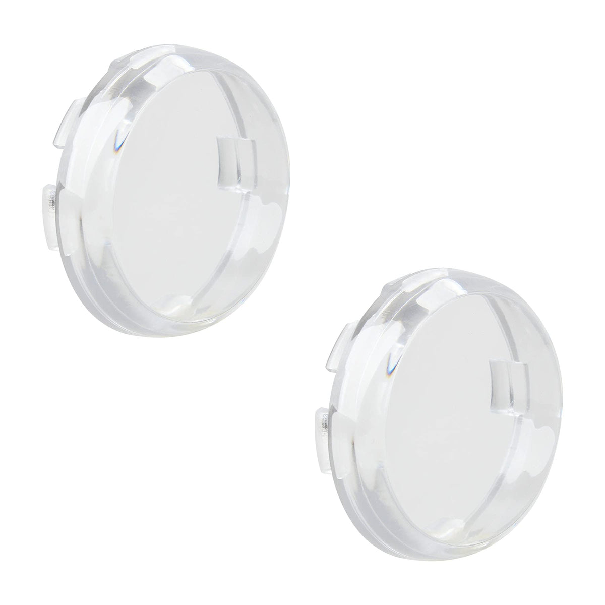 Quasco Clear Turn Signal Lens Cover For 2 Inch Bullet Blinkers Compatible With Harley Street Glide Special Softail Sportster Roa