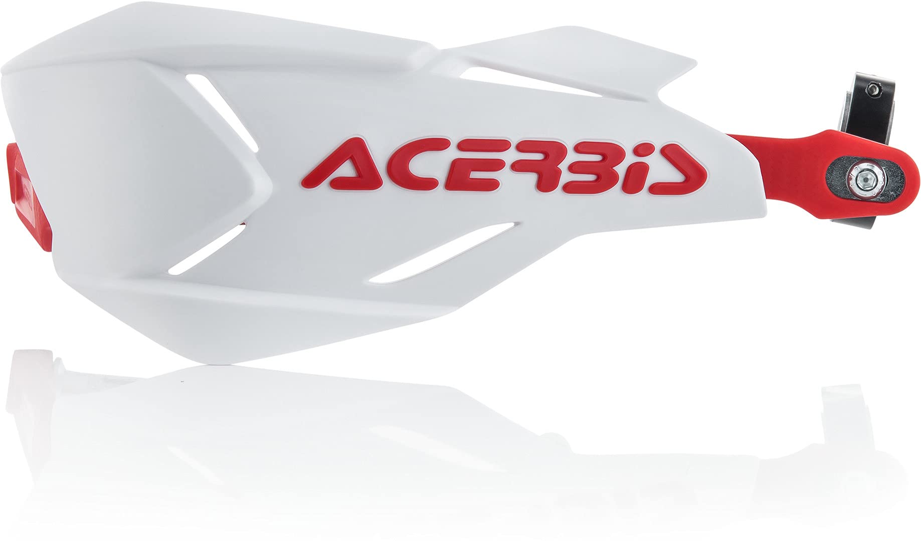 Acerbis 22397.239 Moto Hand Guards, White/Red, Size Unifit